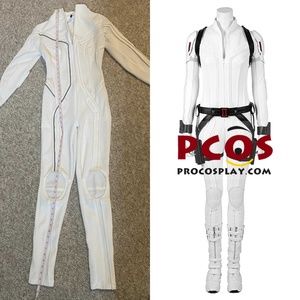 Black Widow White Cosplay Costume (suit only)